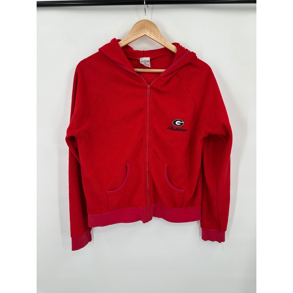Sideline Apparel Georgia Bulldogs Full Zip Hoodie Womens XL NCAA Dawgs UGA SEC